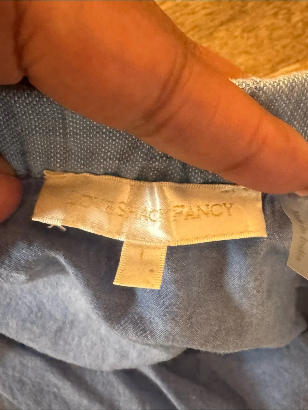 LoveShackFancy Light Blue Embroidered Ruffle Mini Skirt